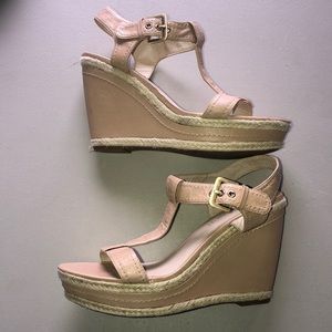 Franco Sarto Tan Wedges
